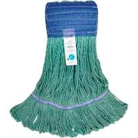 Wide-Band Mop Head, Antimicrobial/Floor Finishing/Specialty, Cotton/Rayon/Synthetic, Loop Style Quali-T-Solutions