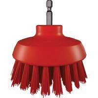 HyDrive Round Drill Brush, Extra Stiff Bristles, 3-1/10" Long, Red Quali-T-Solutions