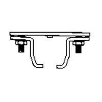 &eacute;clisse pour rail de roulement de mur-rideau mont&eacute; au plafond Quali-T-Solutions