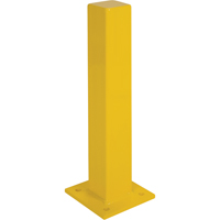 Heavy-Duty Bollards, Steel, 24" H x 4" W, Yellow Quali-T-Solutions
