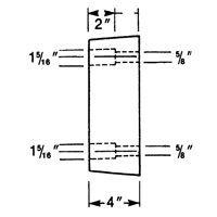 Butoirs de quai en caoutchouc moul&eacute;s, Caoutchouc, 13" la x 4" p x 12" h Quali-T-Solutions