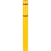 Capuchons en polyethylene pour borne de protection, 4-1/2" dia. x 52" l, Jaune Quali-T-Solutions