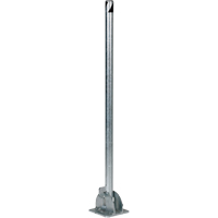 Butoirs repliables, Acier, 42" h x 1-3/4" la, Argent Quali-T-Solutions