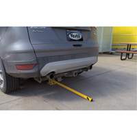 Butoirs repliables, Acier, 42" h x 1-3/4" la, Jaune Quali-T-Solutions