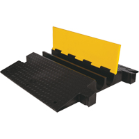 Protecteur de c&acirc;ble &agrave; traverse extr&ecirc;me Yellow Jacket, 2 canaux, 35,75" lo x 42,125" la x 5,125" h Quali-T-Solutions