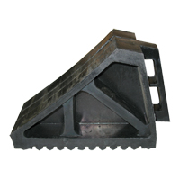 Wheel Chock, 10-5/8" x 7" x 4-1/2", Black Quali-T-Solutions