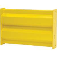 Barri&egrave;re de s&eacute;curit&eacute; de qualit&eacute; industrielle, Acier, 19" lo x 12" h, Jaune s&eacute;curit&eacute; OSHA Quali-T-Solutions