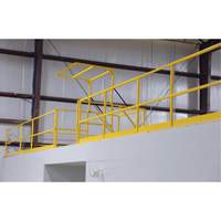 Barri&egrave;re de s&eacute;curit&eacute; pour mezzanine, 68-1/2" lo x 42" ha, 80-1/16" &eacute;lev&eacute;e, Jaune Quali-T-Solutions