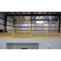 Barri&egrave;re de s&eacute;curit&eacute; pour mezzanine, 68-1/2" lo x 42" ha, 80-1/16" &eacute;lev&eacute;e, Jaune Quali-T-Solutions