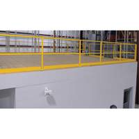 Barri&egrave;re de s&eacute;curit&eacute; pour mezzanine, 68-1/2" lo x 42" ha, 80-1/16" &eacute;lev&eacute;e, Jaune Quali-T-Solutions