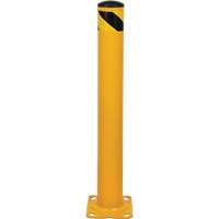 Butoir, Acier, 36" h x 4-1/2" la, Jaune Quali-T-Solutions