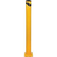 Butoir, Acier, 48" h x 4-1/2" la, Jaune Quali-T-Solutions