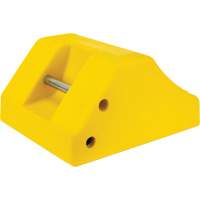 Cale de roue robustes, Ur&eacute;thane, Jaune, 15-1/2" la x 17-7/10" p x 10" h Quali-T-Solutions