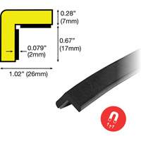 Magnetic E Profile Magnetic 1M Corner Protection Bumper Guard Quali-T-Solutions