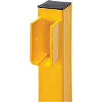 End Post for Light-Duty Guard Rails, Steel, 42" H, Safety Yellow Quali-T-Solutions