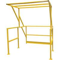 Barri&egrave;re de s&eacute;curit&eacute; pour mezzanine, 70" lo x 77" ha, 78" &eacute;lev&eacute;e, Jaune Quali-T-Solutions
