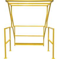 Barri&egrave;re de s&eacute;curit&eacute; pour mezzanine, 70" lo x 77" ha, 78" &eacute;lev&eacute;e, Jaune Quali-T-Solutions