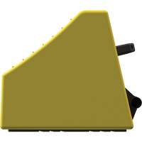 Cale de roue ultra-robuste pour l'exploitation mini&egrave;re Checkers Safety, PEHD, Jaune, 14-1/2" la x 17-1/2" p x 16" h Quali-T-Solutions