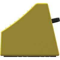Cale de roue ultra-robuste pour l'exploitation mini&egrave;re Checkers Safety sans support, PEHD, Jaune, 14-1/2" la x 17-1/2" p x 16" h Quali-T-Solutions