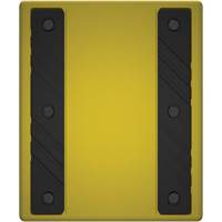 Cale de roue ultra-robuste pour l'exploitation mini&egrave;re Checkers Safety sans support, PEHD, Jaune, 14-1/2" la x 17-1/2" p x 16" h Quali-T-Solutions