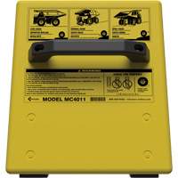 Cale de roue ultra-robuste pour l'exploitation mini&egrave;re Checkers Safety sans support, PEHD, Jaune, 14-1/2" la x 17-1/2" p x 16" h Quali-T-Solutions