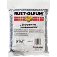Pastilles de vinyle d&eacute;coratives Concrete Saver, 0,5 kg, Sac, M&eacute;lange noir/blanc/bleu Quali-T-Solutions