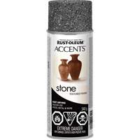Peinture en a&eacute;rosol &agrave; effet de pierre Accents, Canette a&eacute;rosol, Pierre gris Quali-T-Solutions