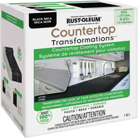 Syst&egrave;me de rev&ecirc;tement au mica pour comptoir Countertop Transformations, 1,42 L, Trousse, Mica noir Quali-T-Solutions
