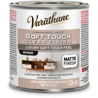 Rev&ecirc;tement &agrave; fini diamant pour bois Varathane, 236 ml, Transparent, Mat Quali-T-Solutions