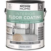 Home Interior Floor Coating System Base Coat, 3.78 L, Water-Based, Very Flat, Grey Quali-T-Solutions