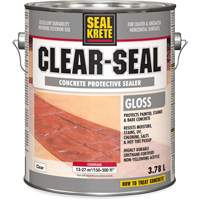 Seal-Krete&reg; Protective Sealer, 3.78 L, Water-Based, Gloss, Clear Quali-T-Solutions