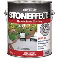 Rev&ecirc;tement &agrave; base de pierre de quartz Stoneffects, 3,78 L, &agrave; l'eau, Textur&eacute;, Gris Quali-T-Solutions