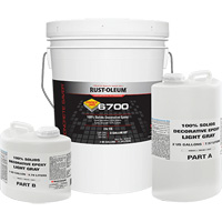 &eacute;poxy d&eacute;coratif 100 % de solides 6700, 3 gal., &eacute;poxy, Tr&egrave;s brillant, Gris Quali-T-Solutions