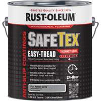 Rev&ecirc;tement d'acrylique SafeTex Easy-Tread, 1 gal., &agrave; l'eau, Plat/Textur&eacute;, Gris Quali-T-Solutions