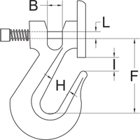 Clevis Grab Hook with Latch - Grade 70 Quali-T-Solutions