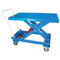 Table de travail mobile avec nivellement automatique &agrave; ciseaux MobiLeveler, 27-3/5" lo x 17-4/5" la, Acier, Capacit&eacute; 220 lb Quali-T-Solutions