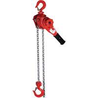 Palan &agrave; levier de s&eacute;rie Super VQ, Lev&eacute;e 5', Cabacit&eacute; 2200 lb (1,1 tonne), Chaîne en Alliage calibre 100 Quali-T-Solutions