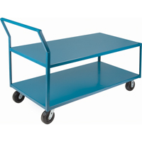 Chariots surbaiss&eacute;s robustes, 2 niveaux, 30" la x 60" p x 41" h, 2400 lb Cap Quali-T-Solutions