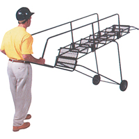 &eacute;chelles mobiles Fold-N-Store, 6 marches, Perfor&eacute;, Hauteur 60" Quali-T-Solutions