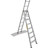 2700 Series Industrial Duty Multi-Way Ladders, 8', Aluminum, 250 lbs. Cap., ANSI 1, CSA 1 Quali-T-Solutions