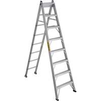 2700 Series Industrial Duty Multi-Way Ladders, 8', Aluminum, 250 lbs. Cap., ANSI 1, CSA 1 Quali-T-Solutions