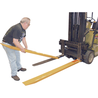 Fork Extensions, 63" L x 7" W, For Fork Width of 6" Quali-T-Solutions