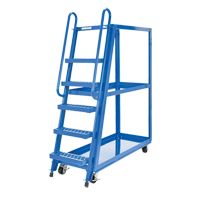 Chariot &agrave; cueillette, Acier, 21-7/8" la x 56-1/8" p, 3 tablettes, Capacit&eacute; 1000 lb Quali-T-Solutions