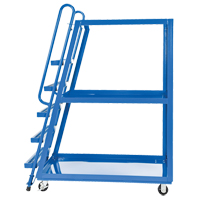 Chariot &agrave; cueillette, Acier, 27-7/8" la x 56-1/8" p, 3 tablettes, Capacit&eacute; 1000 lb Quali-T-Solutions