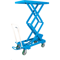 Tables &eacute;l&eacute;vatrices en ciseau, 20-1/2" lo x 39-3/4" la, Acier, Capacit&eacute; 660 lb Quali-T-Solutions