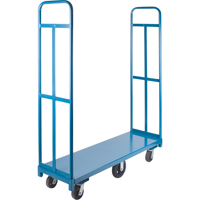 U-Boat Platform Truck, 60" L x 18" W, 1500 lbs. Capacity, Rubber Casters Quali-T-Solutions