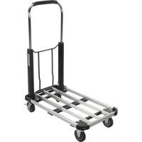 Chariots &agrave; plateforme pliants, Aluminium, 300 lb, 28" lo x 16" la, Hauteur 32" Quali-T-Solutions