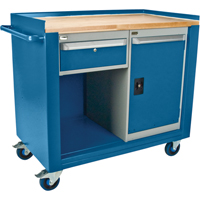 Industrial Duty Mobile Service Workbenches, Wood Surface Quali-T-Solutions