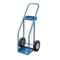 Chariots pour bouteilles de gaz, Roues Semi-pneumatique, Base de 12" la x 10" lo, 400 lb Quali-T-Solutions