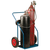 Chariots pour bouteilles de gaz, Roues Caoutchouc, Base de , 1000 lb Quali-T-Solutions